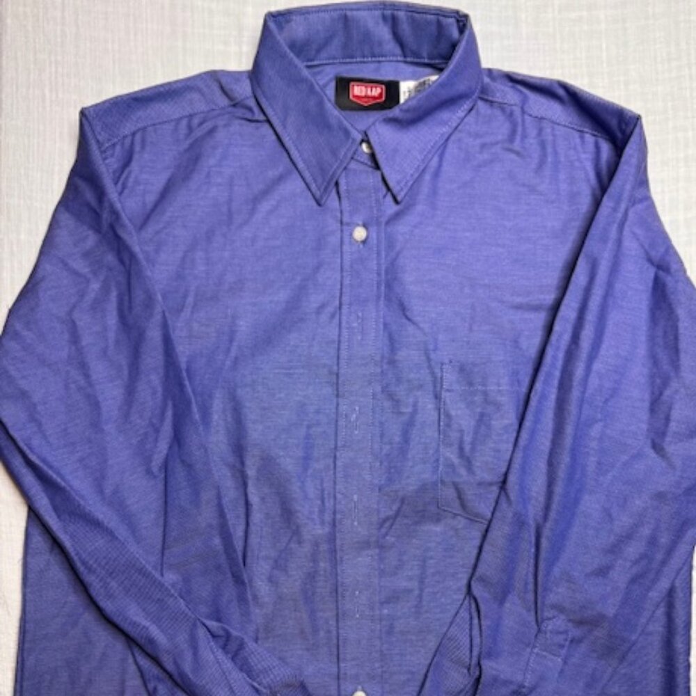 Red Kap Men's Long Sleeve Industrial Work Shirt 14 RG